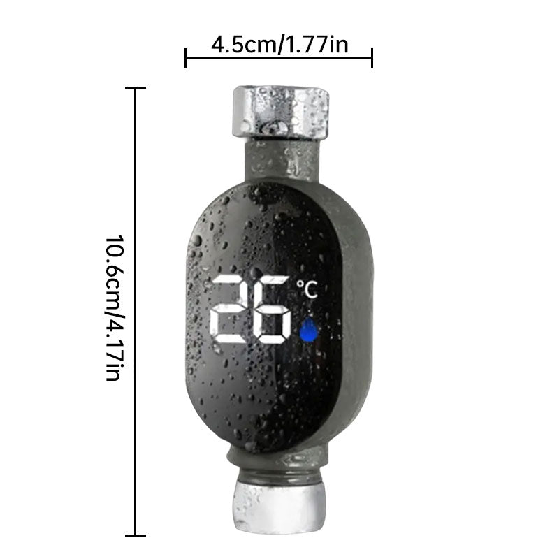 LED shower thermometer