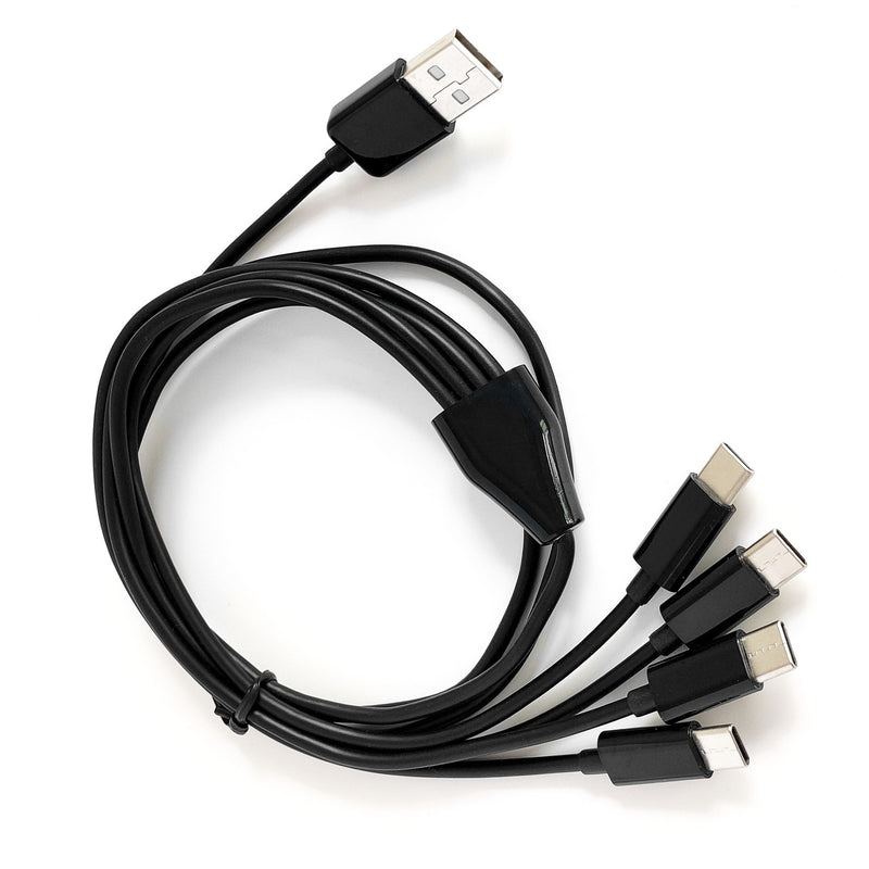Flexible tangle-resistant USB-C cable