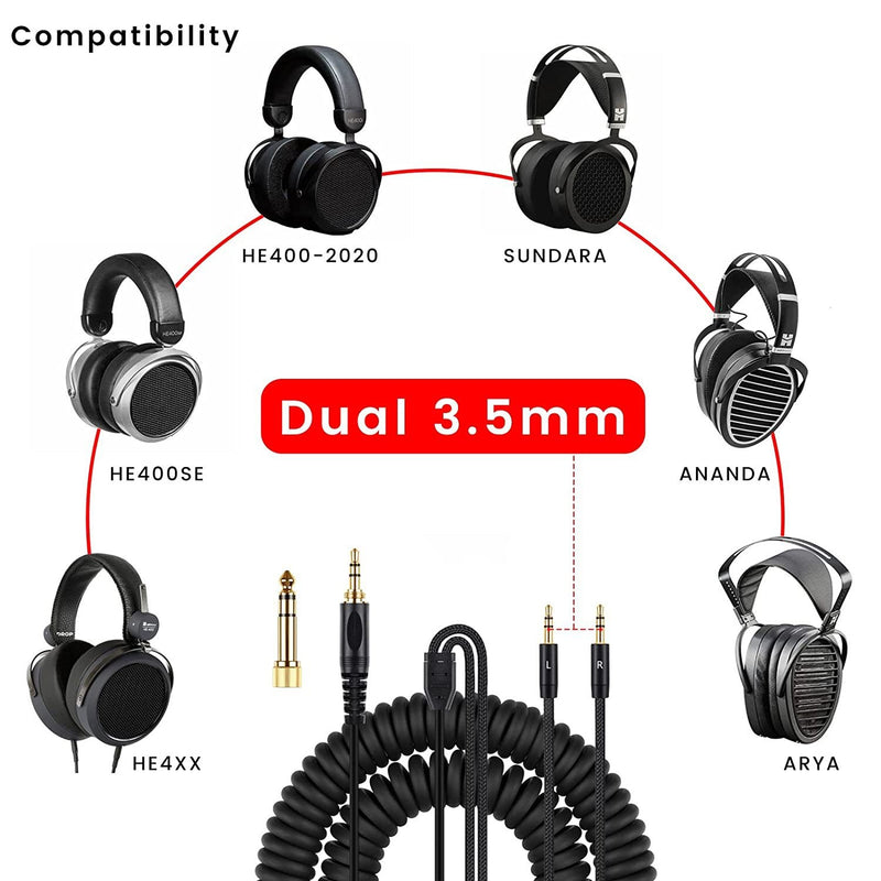 Headphone spring cable