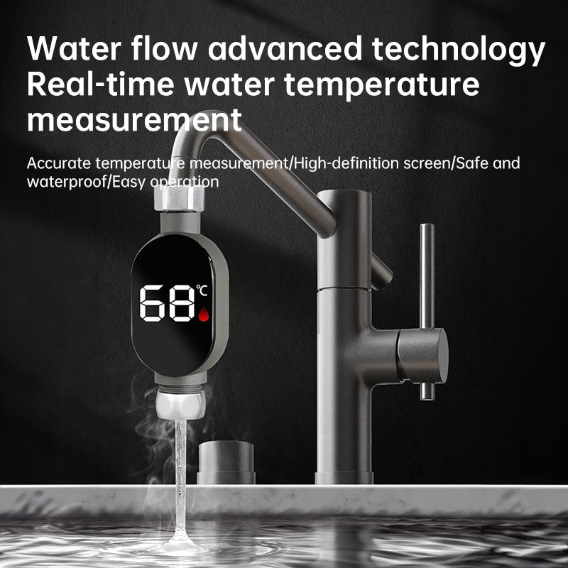 LED shower thermometer