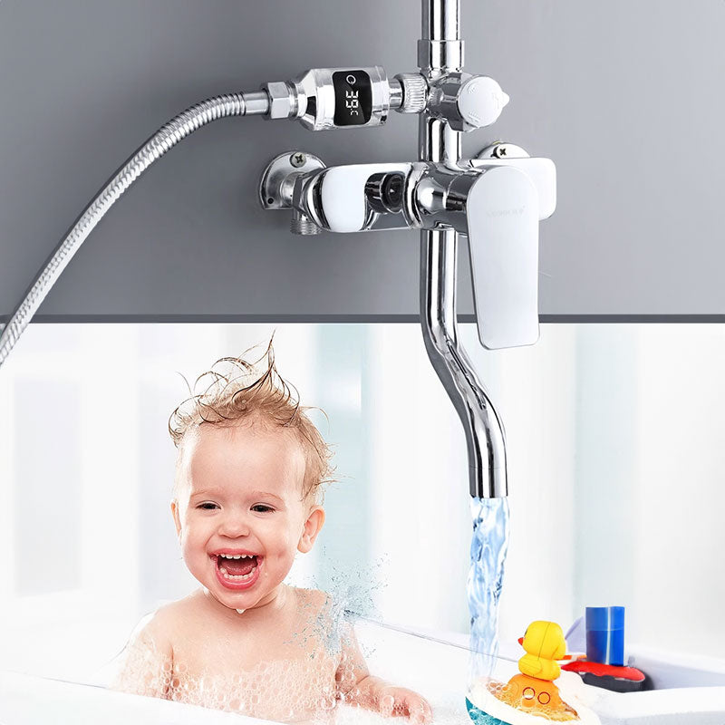 LED shower thermometer