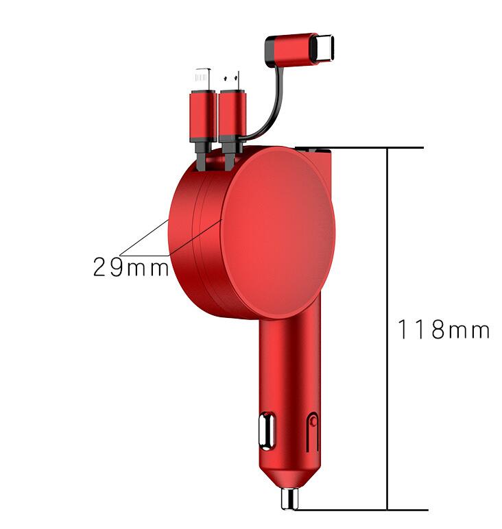3-in-1 car charger