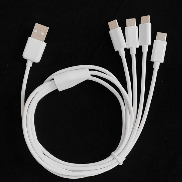Flexible tangle-resistant USB-C cable