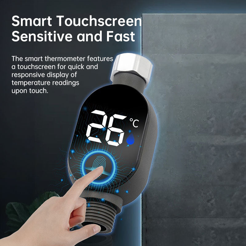 LED shower thermometer